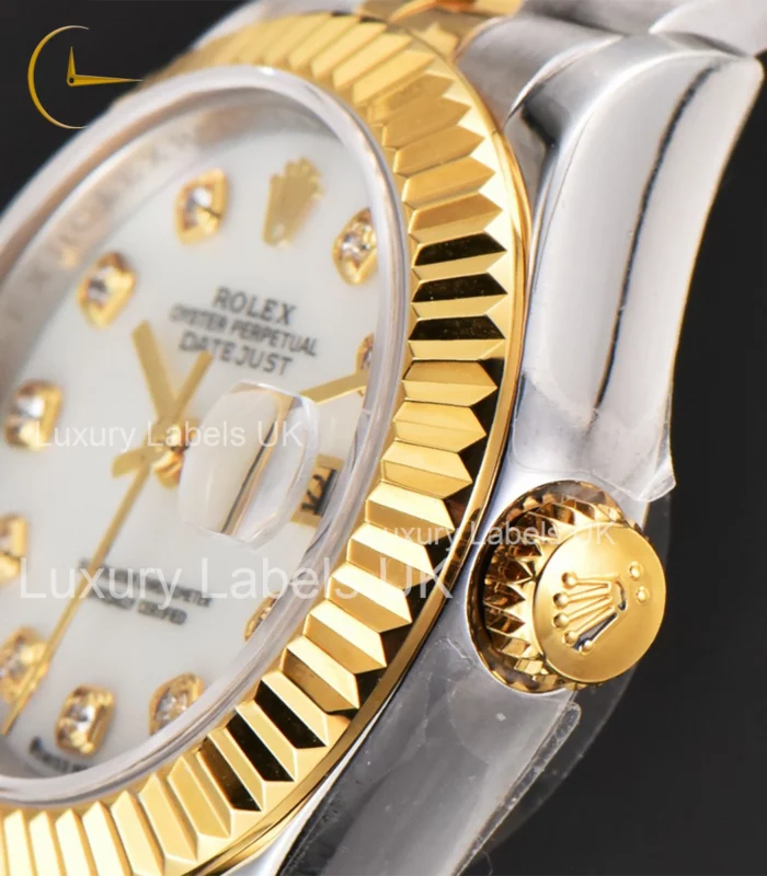 Datejust 28 - White Dial - Yellow Gold & Steel Jubilee Bracelet - Image 3