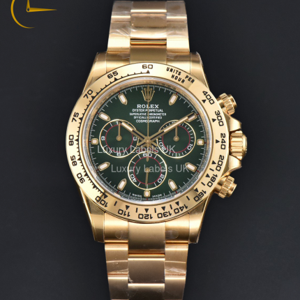 Daytona - Green Dial - Yellow Gold Oyster Bracelet