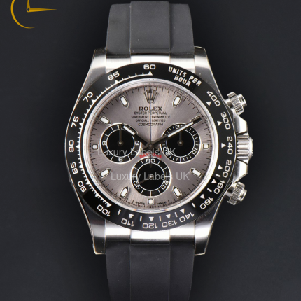 Daytona - Grey Dial - Black Rubber Strap