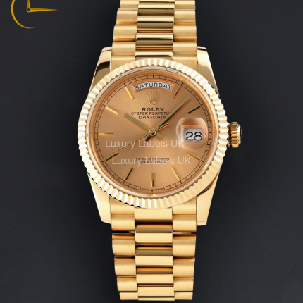 Day Date 36 - Yellow Gold Stick Dial - Presidential Bracelet
