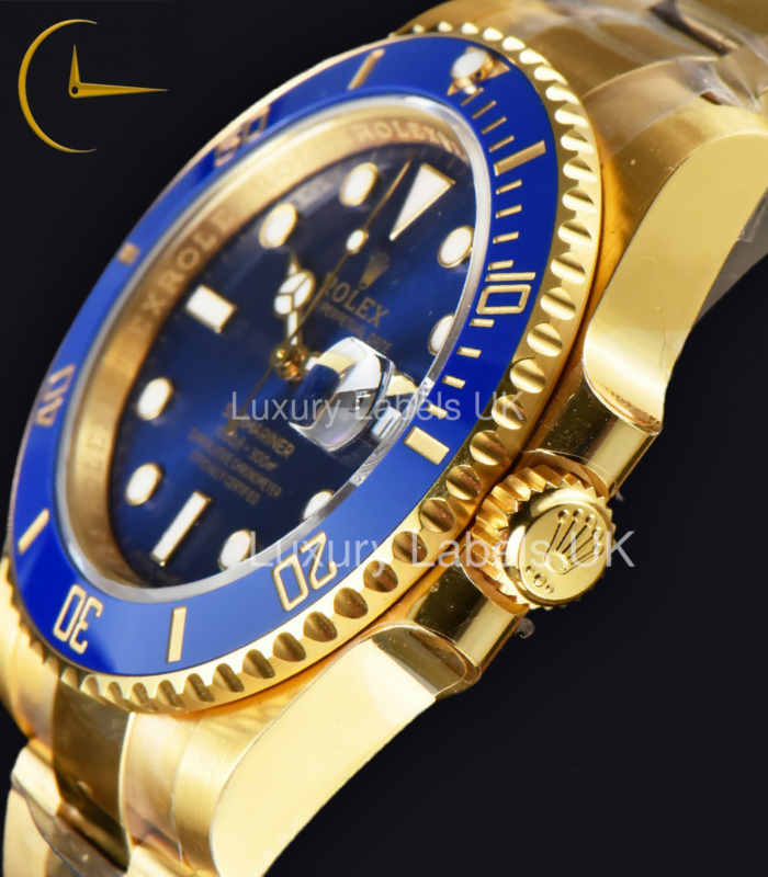 Submariner (with date) - Blue Dial - Yellow Gold Oyster Bracelet - Image 3
