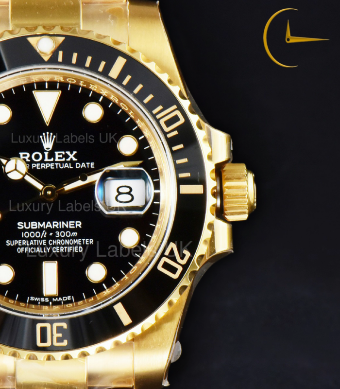Submariner (with date) - Black Dial - Yellow Gold Oyster Bracelet - Image 2