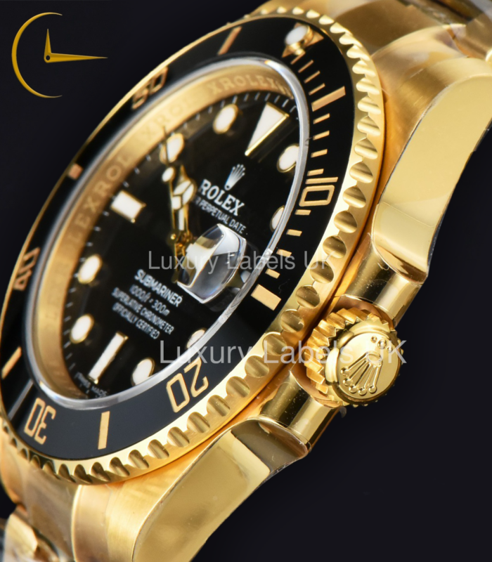 Submariner (with date) - Black Dial - Yellow Gold Oyster Bracelet - Image 3