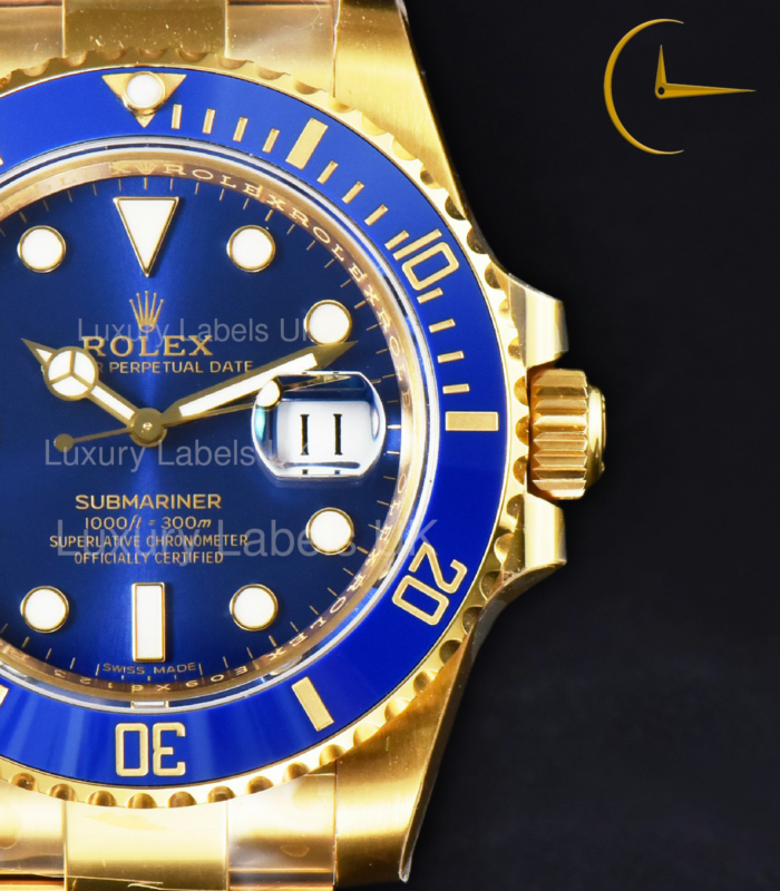Submariner (with date) - Blue Dial - Yellow Gold Oyster Bracelet - Image 2