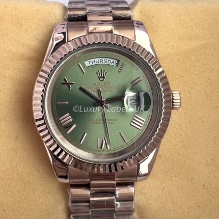 Day Date 40 - Green Dial -  Rose Gold Presidential Bracelet