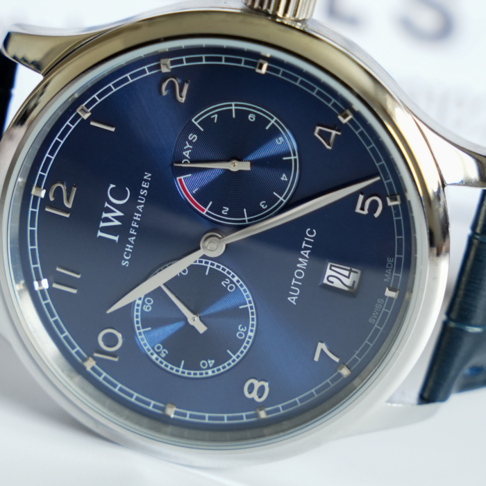 Portugieser 42mm - Blue Dial - Blue Leather Strap - Image 3