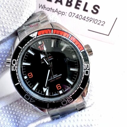 Seamaster - Planet Ocean - Black Dial - Stainless Steel Bracelet