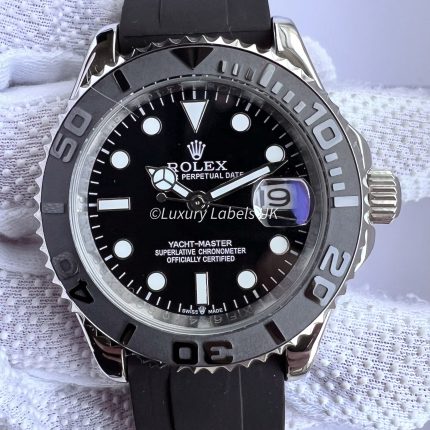 Yacht-Master - Black Dial - Rubber Strap
