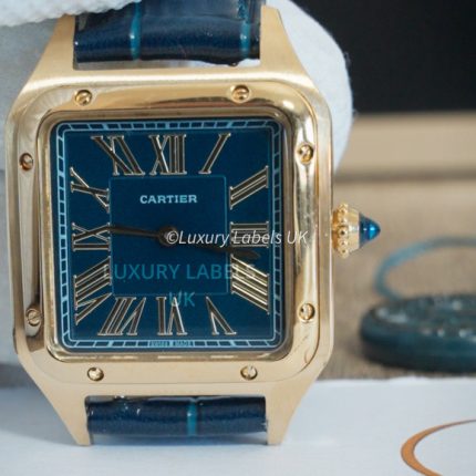 Dumont - Large - Blue Dial / Yellow Gold