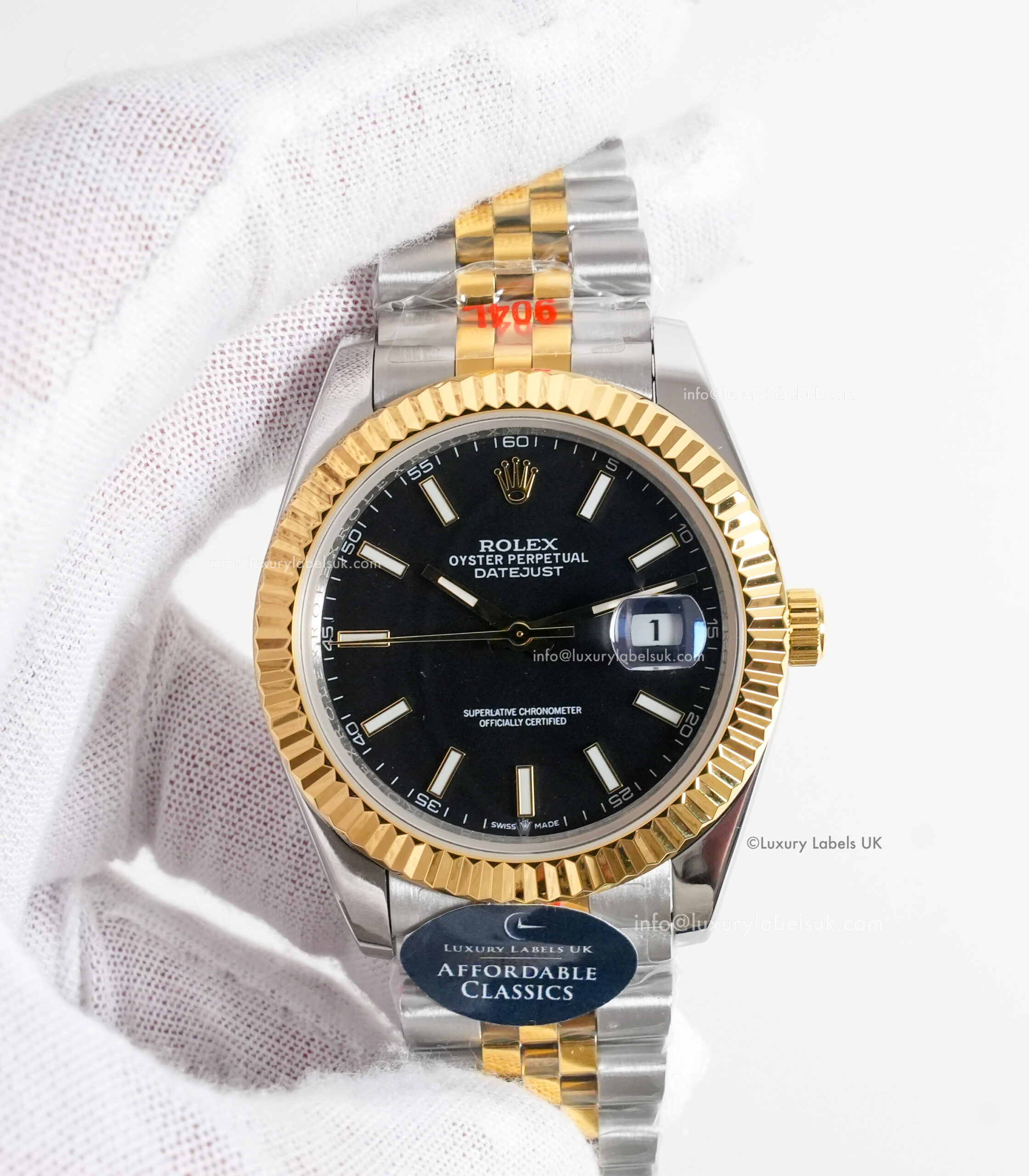 DSC04118 Datejust 41 - Black Dial - Rose Gold & Steel Jubilee Bracelet - Image 1